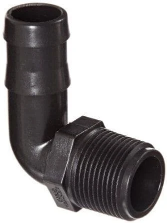 1/2" BSP Mx1/2" (12mm) ELBOW HOSE BARB WATER FITTING