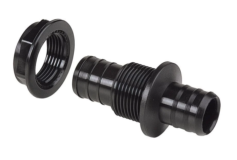 1" (25mm) HOSE STRAIGHT BULKHEAD NUT IN TANK FITTING
