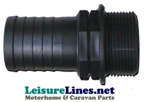 1" BSP MALE X 1" HOSE BARB STRAIGHT WATER FITTING