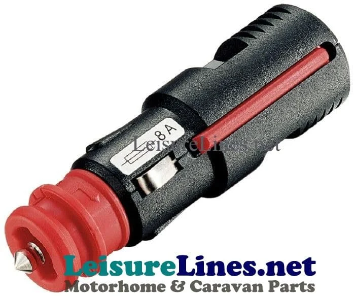 12 V STRAIGHT CIGARETTE AUTO + DIN PLUG & FUSE