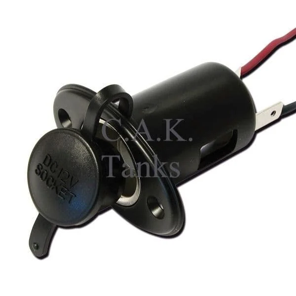 12v AUTO SOCKET RECESSED WITH COVER