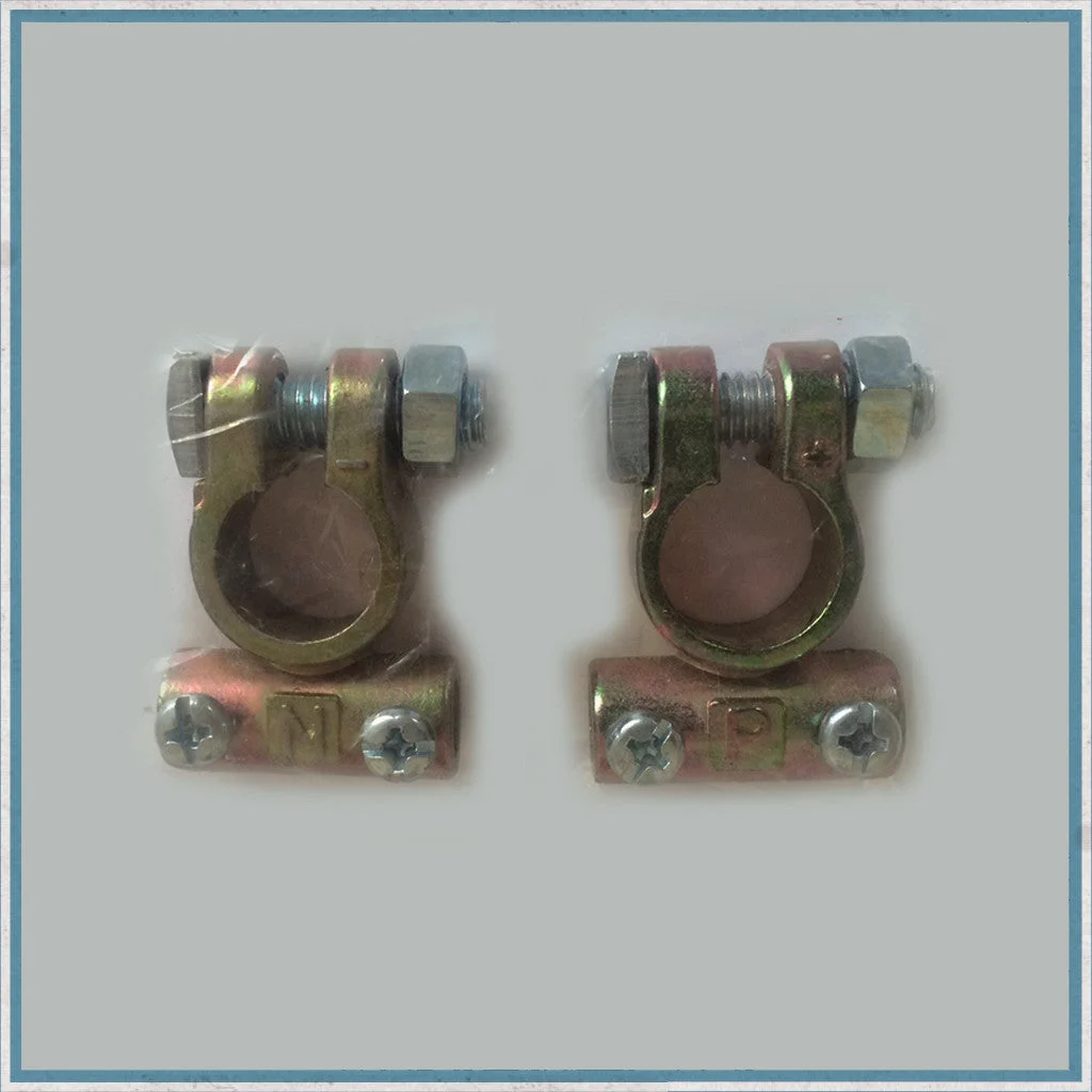 12V battery terminals (pair)