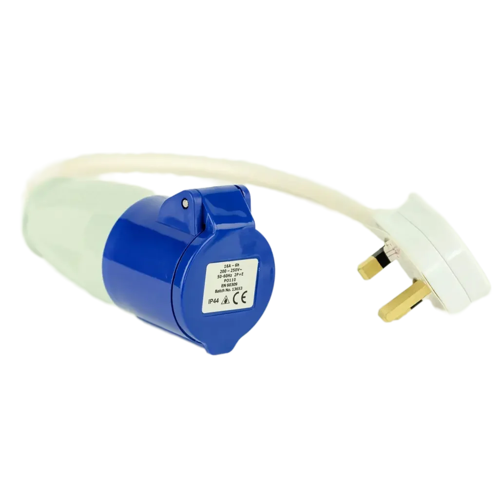 13 Amp Socket Adaptor U.K.Conversion Lead Plug