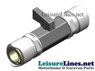 15mm INLINE SHUT OFF VALVE WHALE QUICK CONNECT