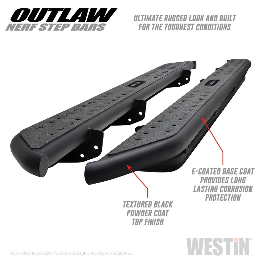 2 Inch Round Tube BentNerf Bar, Westin Automotive, 58-53565