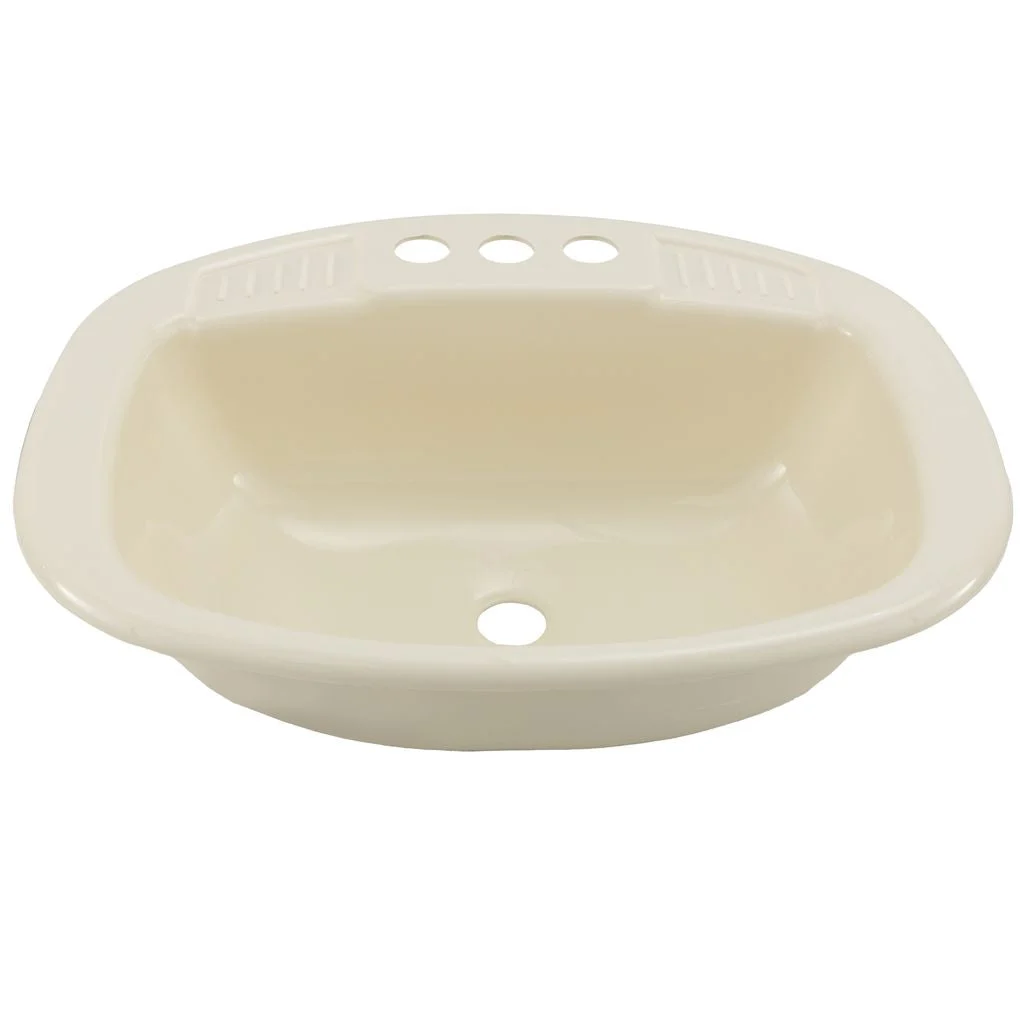 20x16 RV Sink | Single Bowl Parchment Kitchen Basin