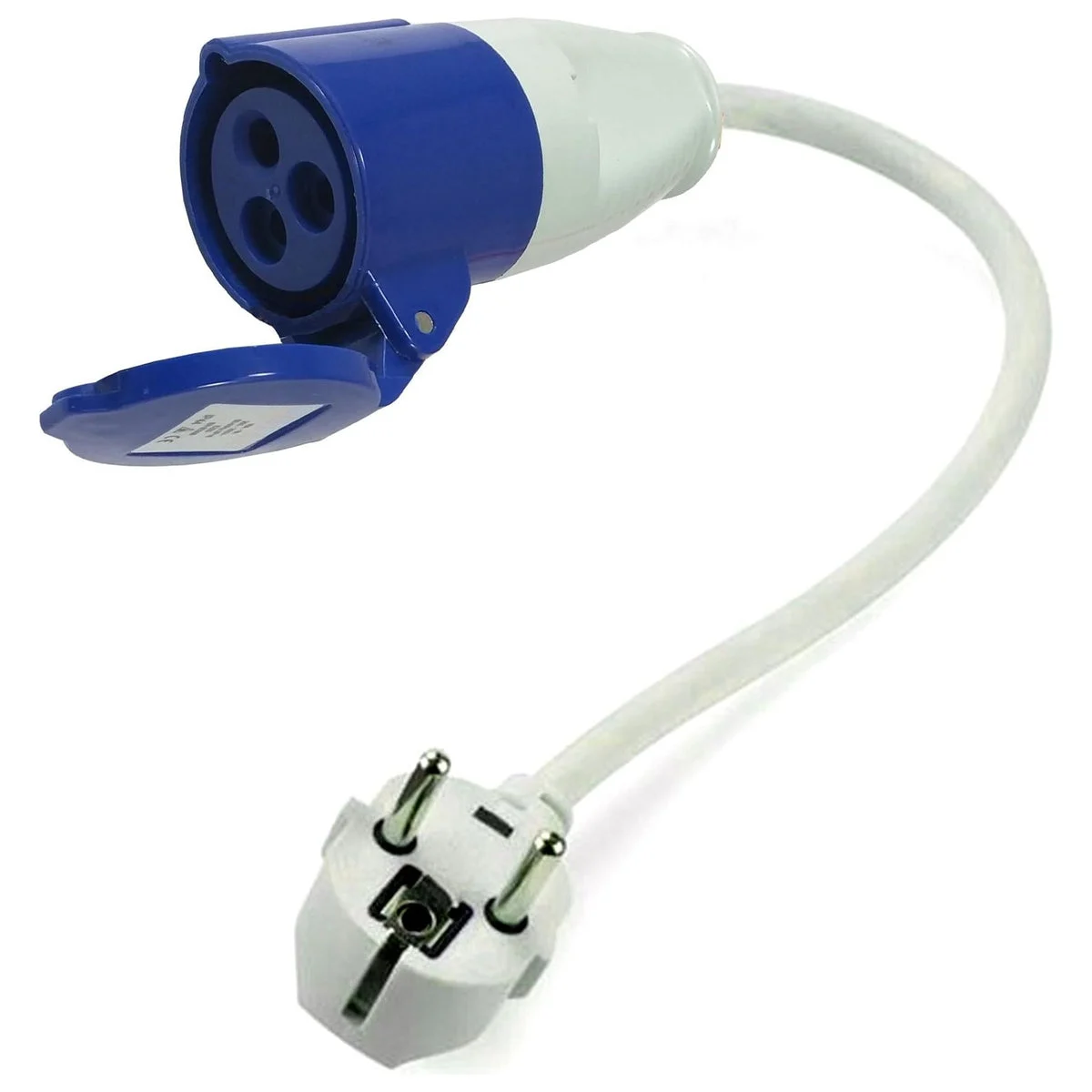 230V Euro Site Hook Up Travel Lead Continental Adaptor Conversion Plug Caravan