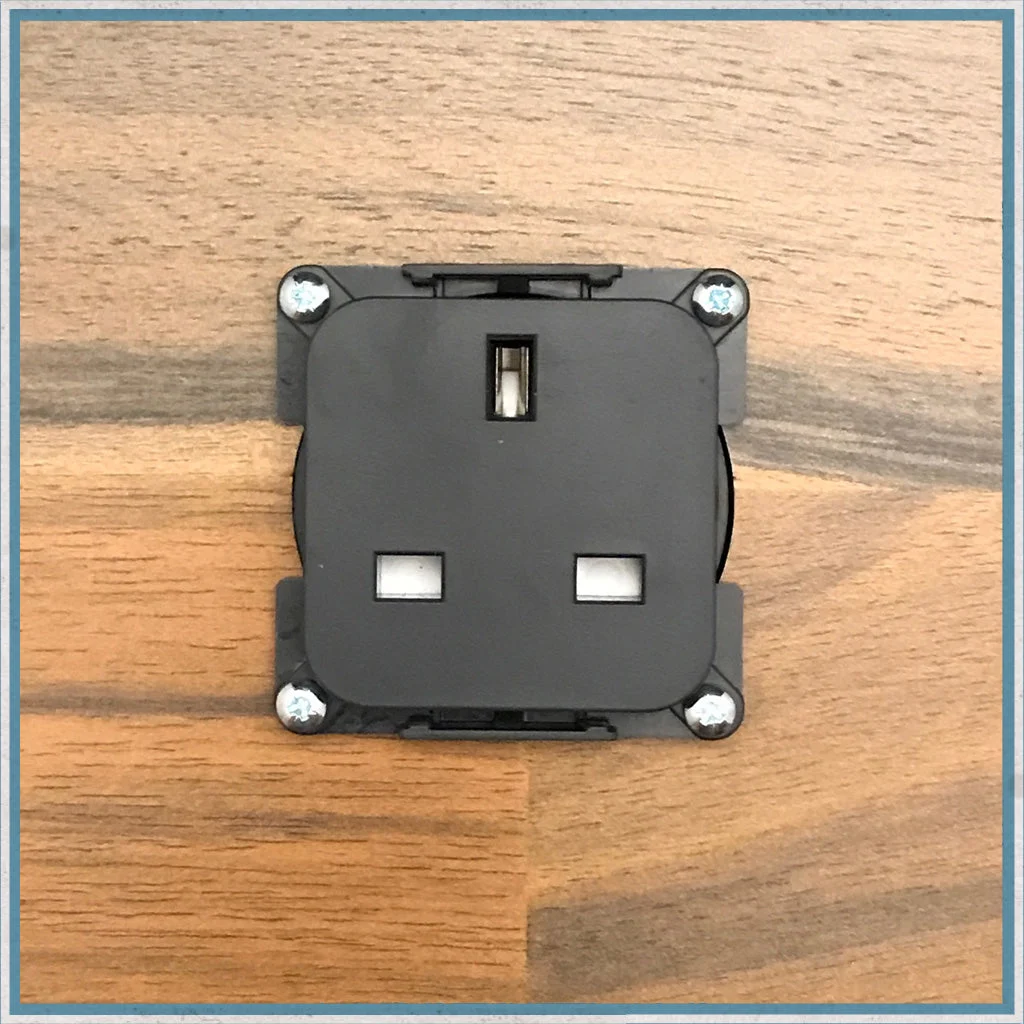230v Socket Insert for Campervans and Motorhomes