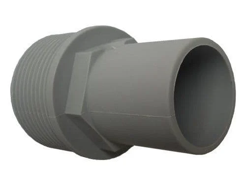 28mm GREY PUSH FIT WASTE FEMALE FITTING x 1 1/4" BSP male