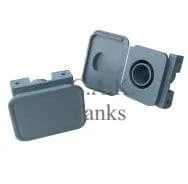 28mm GREY WASTE PUSH FIT OUTLET HOSE SOCKET BRACKET FIX