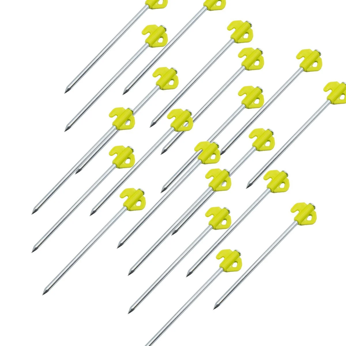 30 x Titan Glow in the Dark Ground Rock Pegs 20cm 8