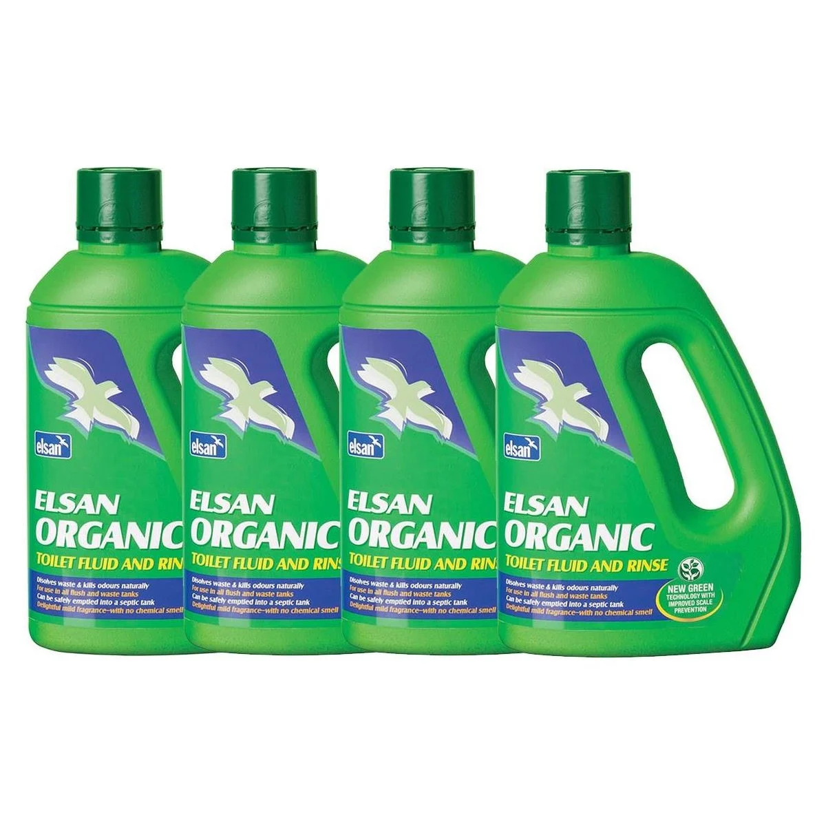 4x Elsan Organic Toilet Fluid 2 Litres