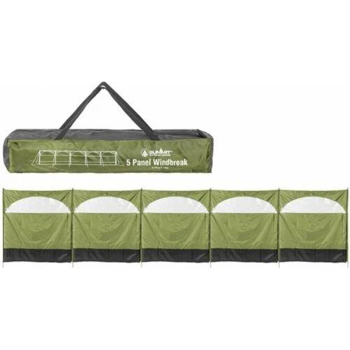 5 Panel Wind Break Screen Windbreaker 8.35m x 150cm Green