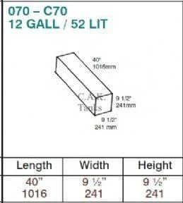 52 LITRE UNDERSLUNG WASTE WATER TANK SPRINTER CRAFTER