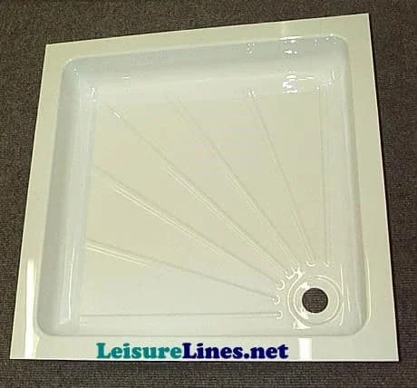 585 SQSMALL SHOWER TRAY WHITE HIPS