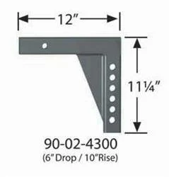 6 Drop 10 Rise X 12 Length