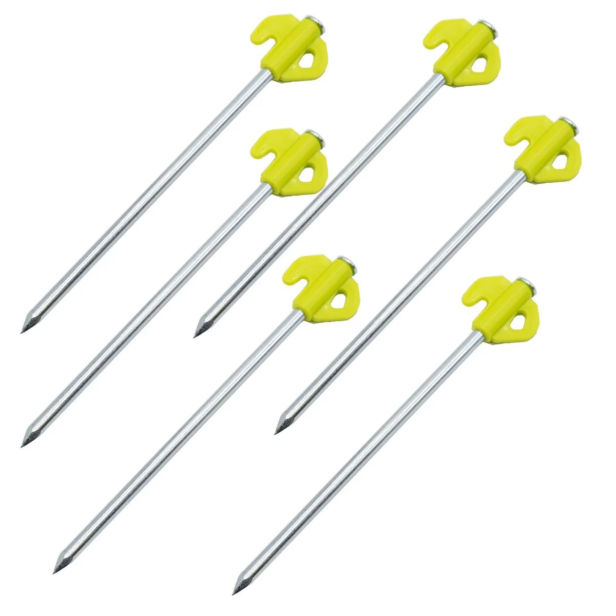 6 x Titan Glow in the Dark Ground Rock Pegs 20cm 8