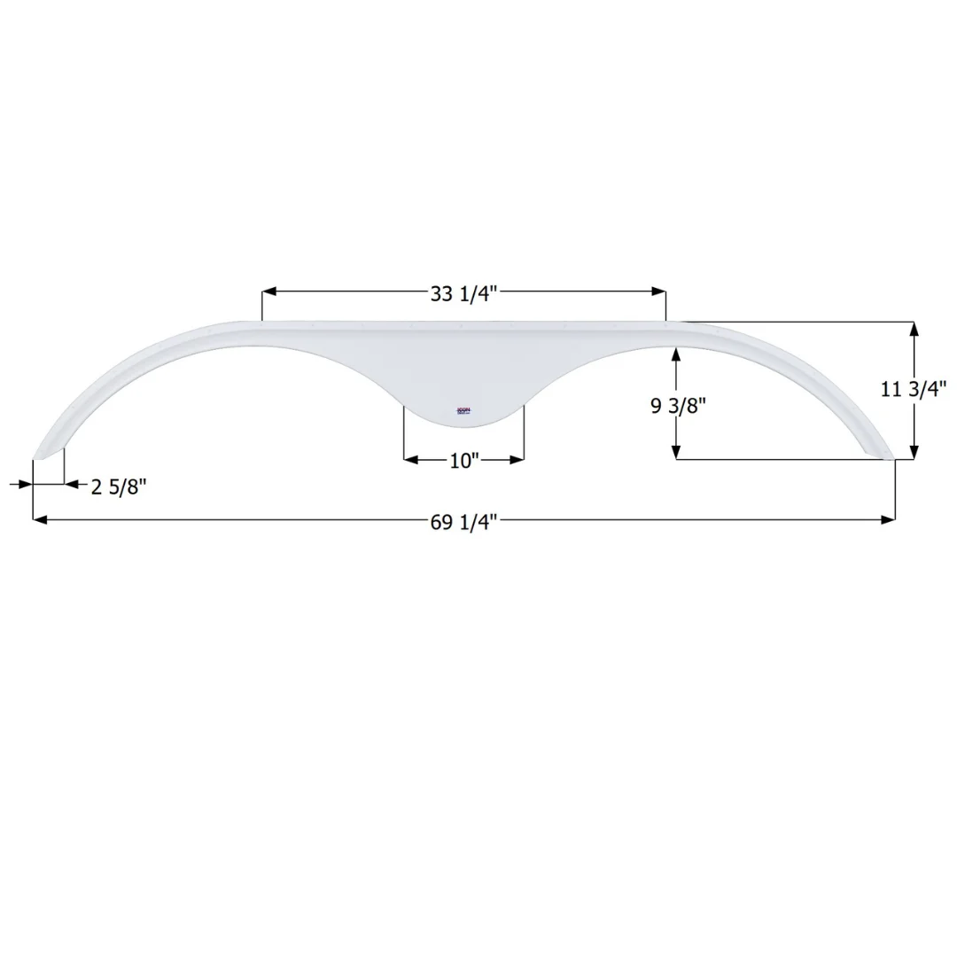 KZ Tandem Fender Skirt 69-1/4″, Icon FS5454