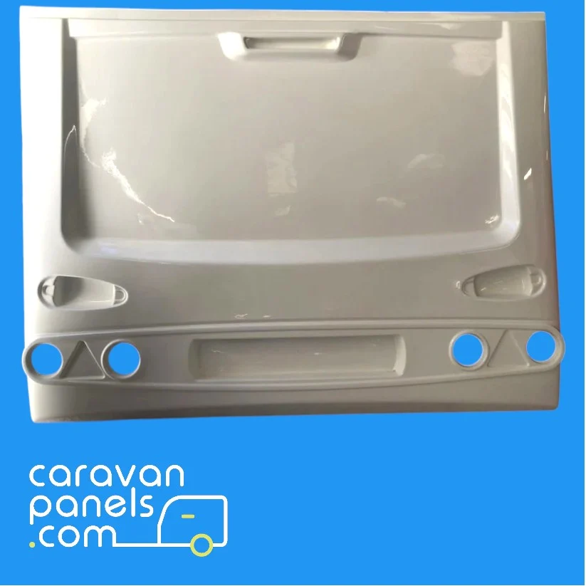 Abbey Caravan Rear Panel 005 - Fibreglass Replacement