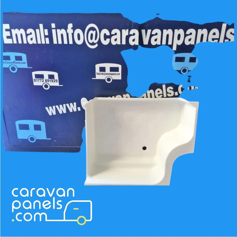 Abbey Caravan Shower Tray 001 - Fibreglass Replacement