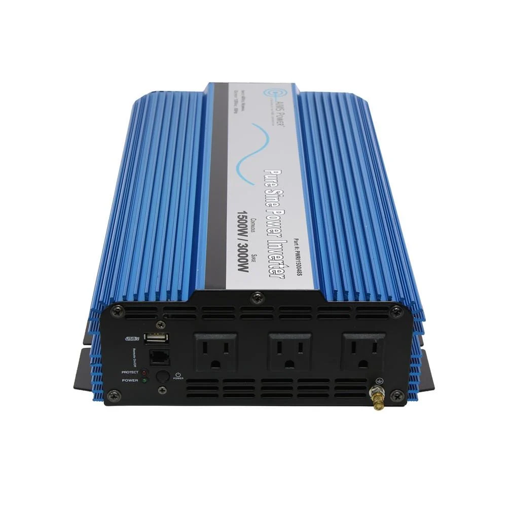 Aims PWRI150024S 24 Volt 1500 Watt Pure Sine Inverter With Wireless Remote