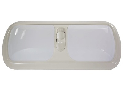 Arcon 17926 Double Light with Colonial White Base and White Lens