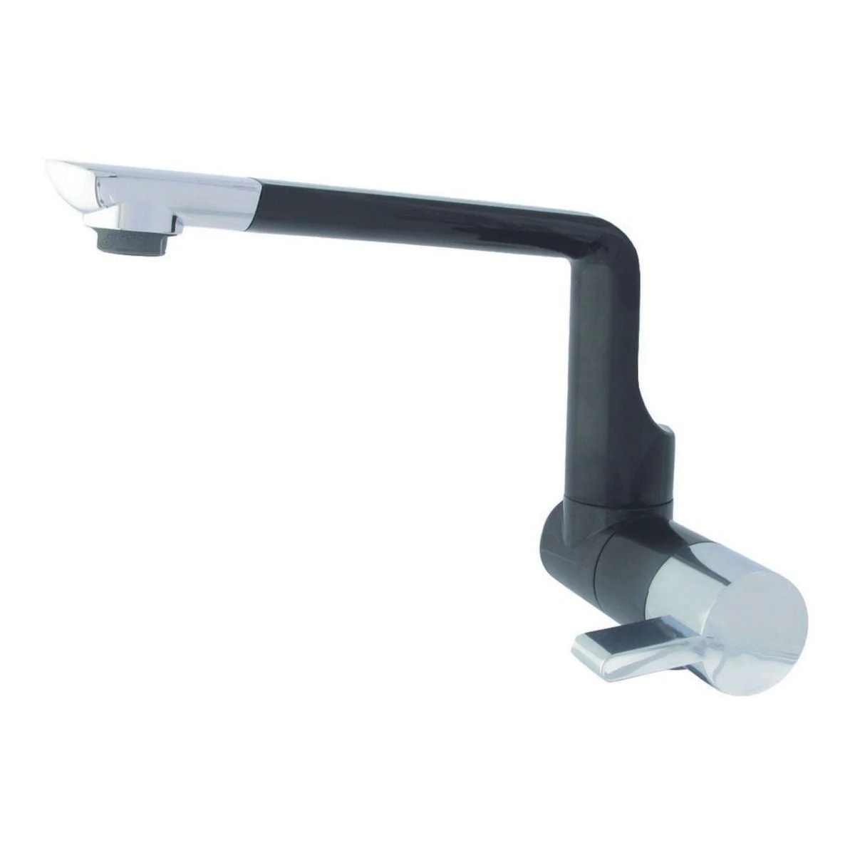 Arona Black / Chrome Cold Water Only Tap (Comet) Modern Black/Chrome Cold Wat