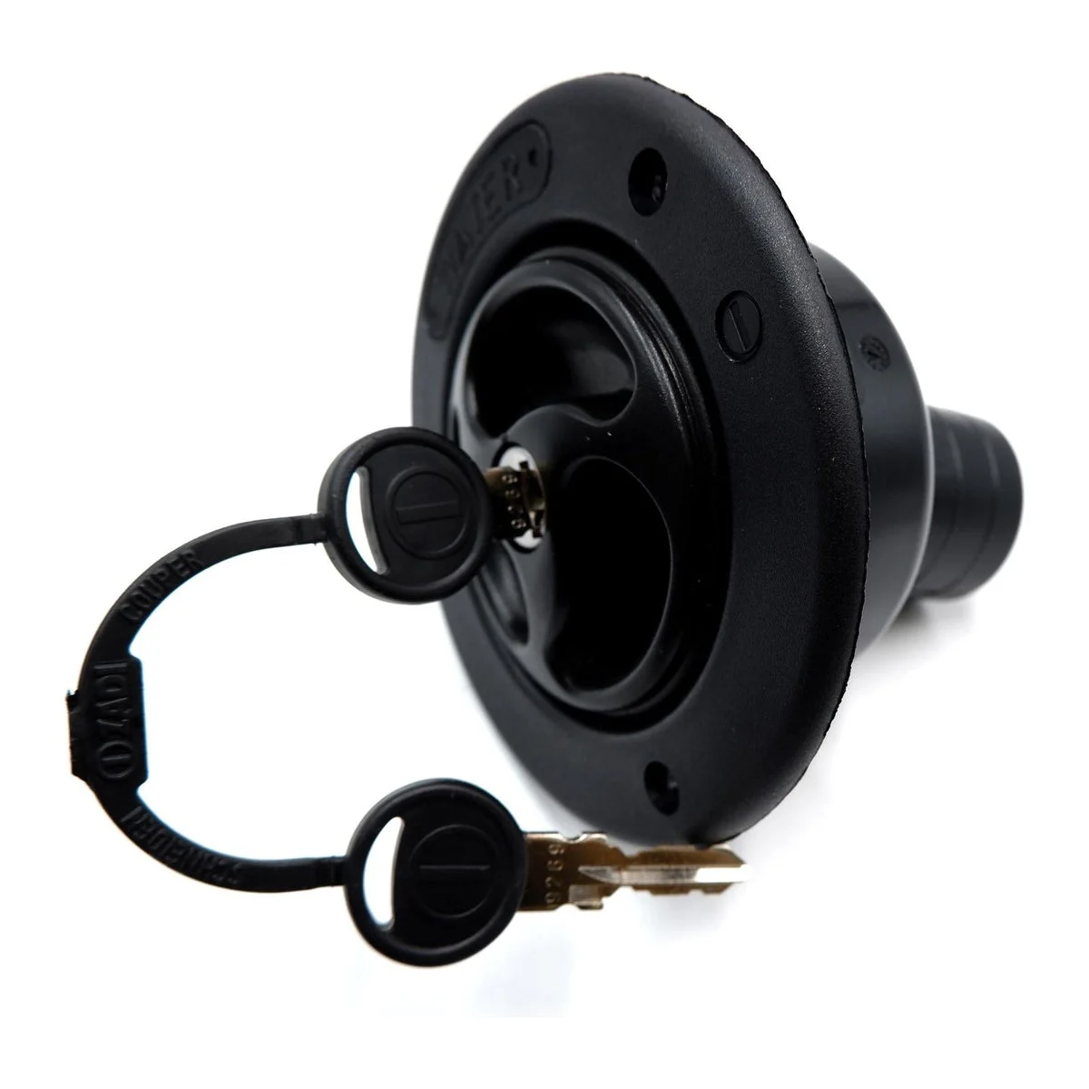 Black Water Inlet Hatch 40mm w / Locking Filler Cap 78mm Motorhome Caravan Boat