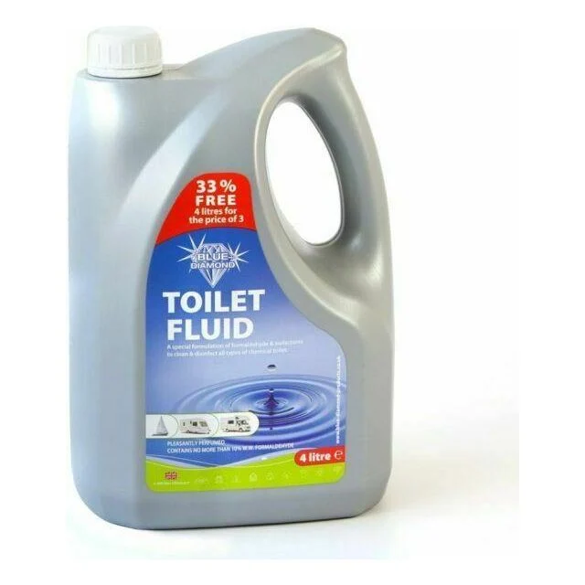 Blue Diamond 4L Toilet Fluid Chemical Concentrated Caravan, Motorhome, Boat