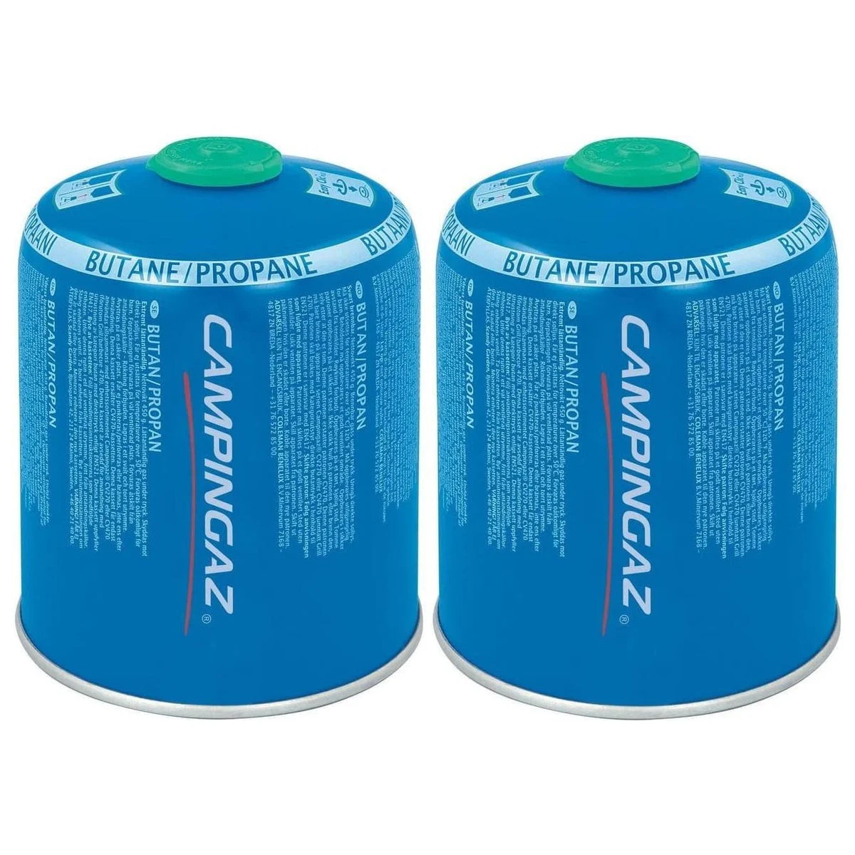 Campingaz CV470 PLUS 2 Pack Propane Butane Mix Camping Hiking Cooking BBQ