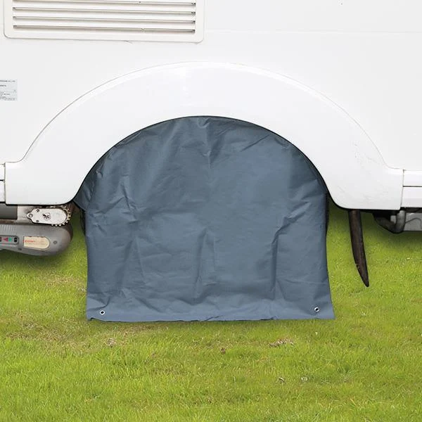 Caravan Wheel Cover Alloy Protection for 13" & 14" Wheels with eyelets