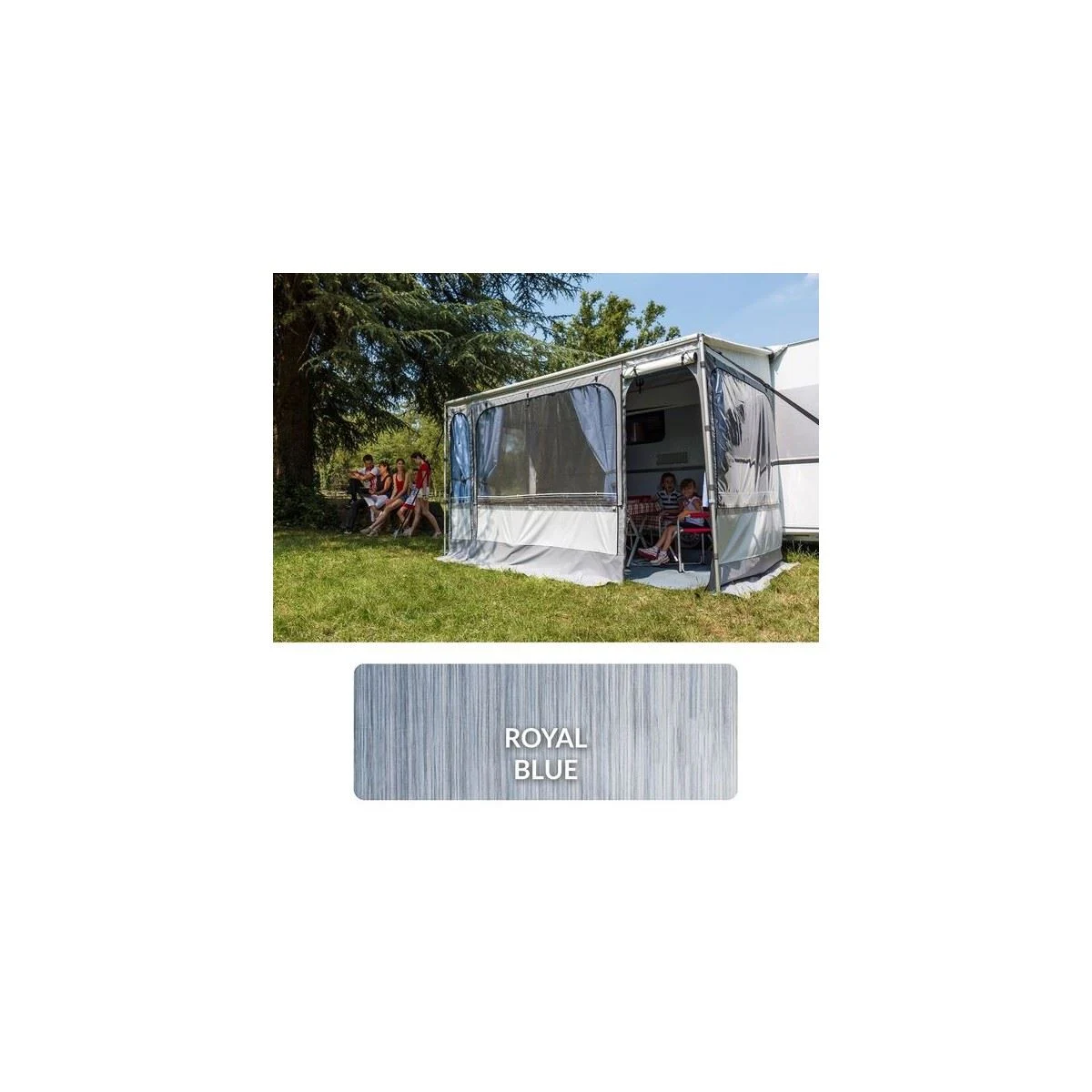 Caravanstore Zip Top XL 500 Royal Blue Fabric