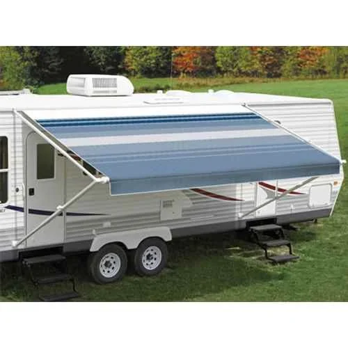 Carefree RV EA138E00 Fiesta Springload Awning Awning Ocean Blue Stripe 13'