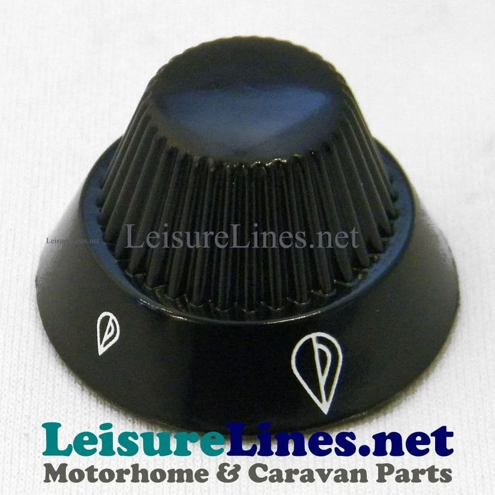 Dometic SMEV Spare 9222, 8123 & 8022 Gas Valve Control Knob Black
