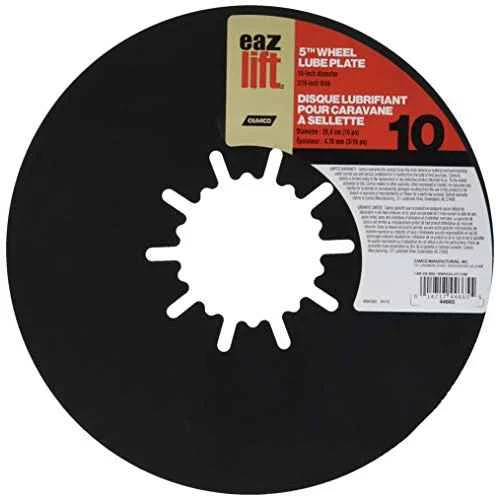 Eaz Lift 44665 Fifth Wheel Trailer Hitch Lube Disc/Plate - 10"