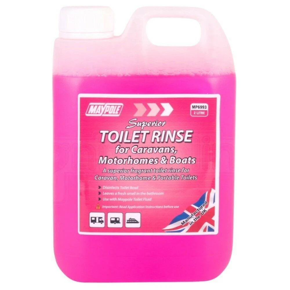 Eco Friendly Portable Toilet Pink Chemical Rinse 2 Litre