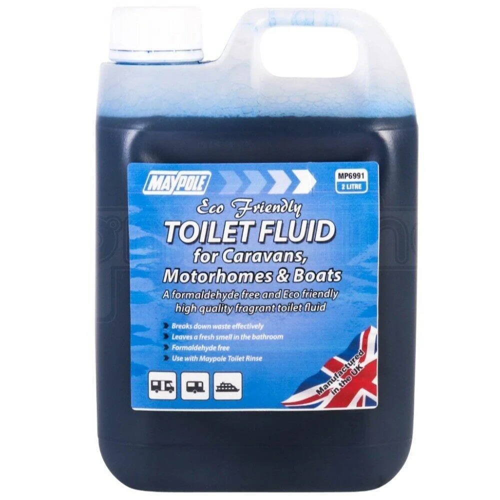 Eco Friendly Toilet Blue Chemical Fluid 2 Litre