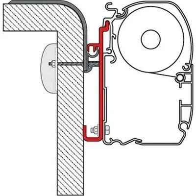 Fiamma 350cm Adapter Bracket Fiat Rapido for F45 F70 Awning Mounting 98655-398