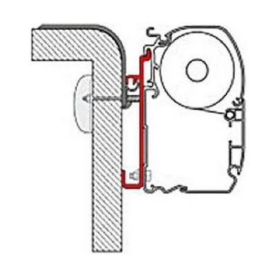 Fiamma 400cm Adapter Bracket Fiat Rapido for F45 F70 Awning Mounting 98655-399