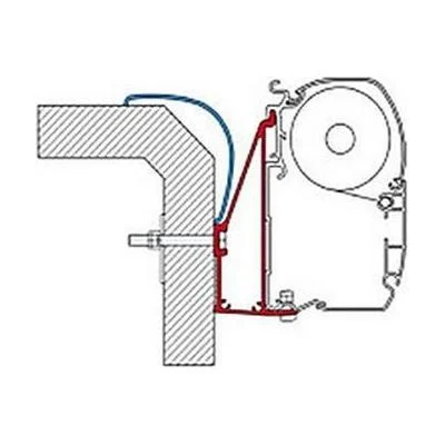 Fiamma 400cm Adapter Bracket Fiat Rapido Serie 6 for F45 F70 Awning 98655-896