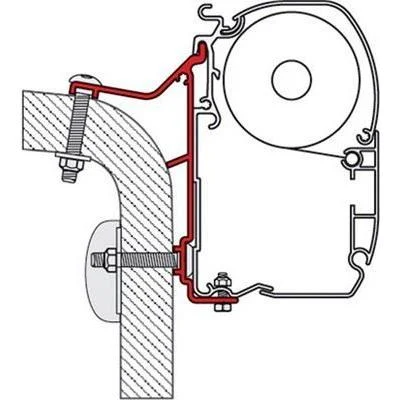 Fiamma 400cm Adapter Bracket for Hymer Van /B2 for F45 F70 Awnings 98655-245