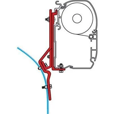 Fiamma Adapter Brackets Ducato Master Iveco Van for F45 F70 Awning 98655-286
