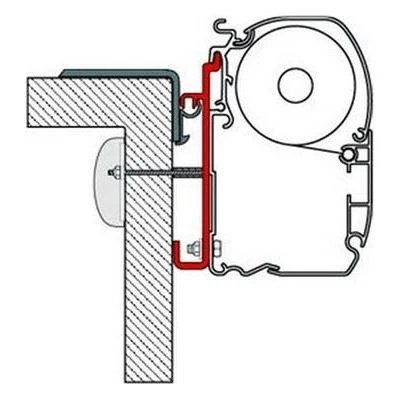 Fiamma Adapter Brackets Fiat Rapido Serie 7 - 8 for F45 F70 Awning 98655-222