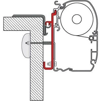 Fiamma Adapter Brackets Fiat Rapido Serie 9 for F45 F70 Awning 98655-223