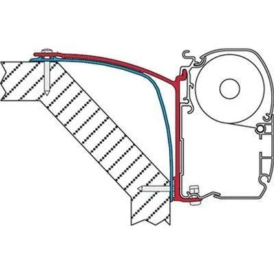 Fiamma Adapter Brackets Laika Rexosline Ecovip 07 Kreos 09 For F45 F70 Awnings 98655-418
