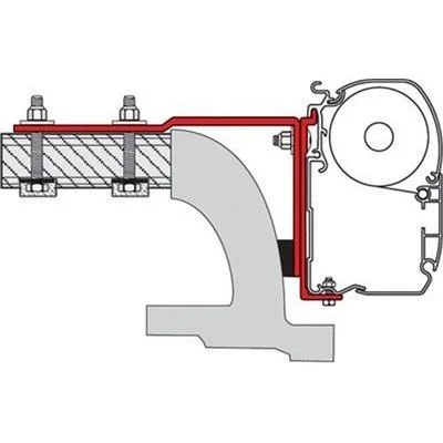 Fiamma Adapter Mounting Brackets Mercedes Vito Before 2004 For F45 F70 Awnings 98655-284