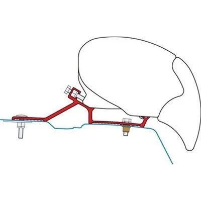 Fiamma Awning Adapter Brackets For Master Movano Nv400 After 2010 F80 Or F65 98655-881