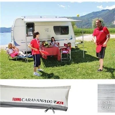 Fiamma Caravan Caravanstore 440 4.4M XL Awning Royal Grey Fabric 07740G01R