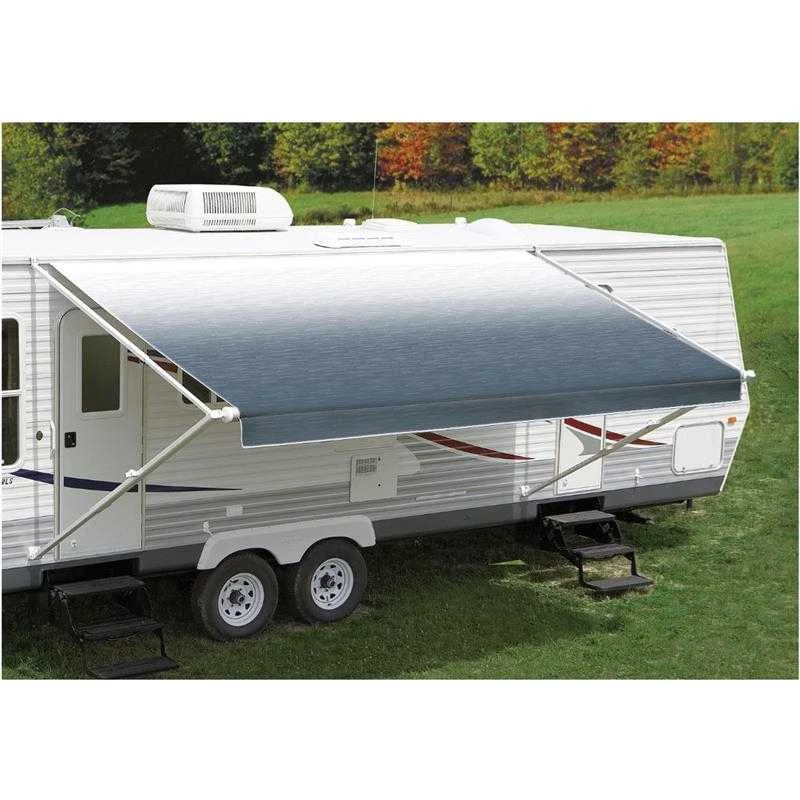 Fiesta Springload Awning Roller/Fabric Blue Fade 14'