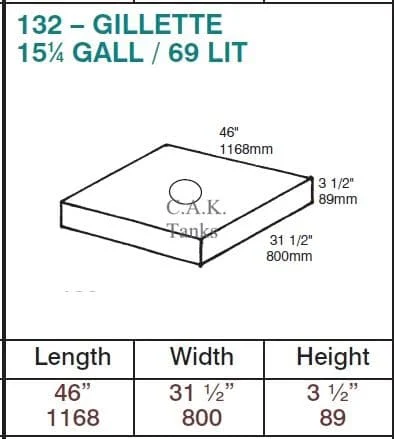 GILLETTE TANK FLAT TOP